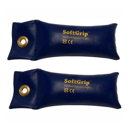 Fabrication Enterprises CanDo SoftGrip Hand Weight, 2.5 lb., Blue, 1 Pair 10-0354-2